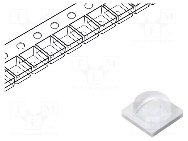 Power LED; 3535; royal blue; 135°; convex; batwing; 2.8÷3.2VDC ProLight Opto PB2H-4BDE-HWFC