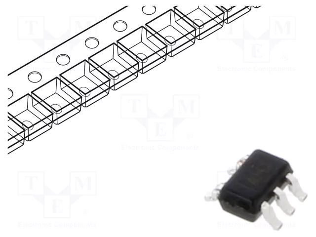 IC: digital; XOR; Ch: 1; IN: 2; CMOS; SMD; SC70-5; 2÷5.5VDC; -40÷125°C TEXAS INSTRUMENTS SN74AHC1G86DCKT