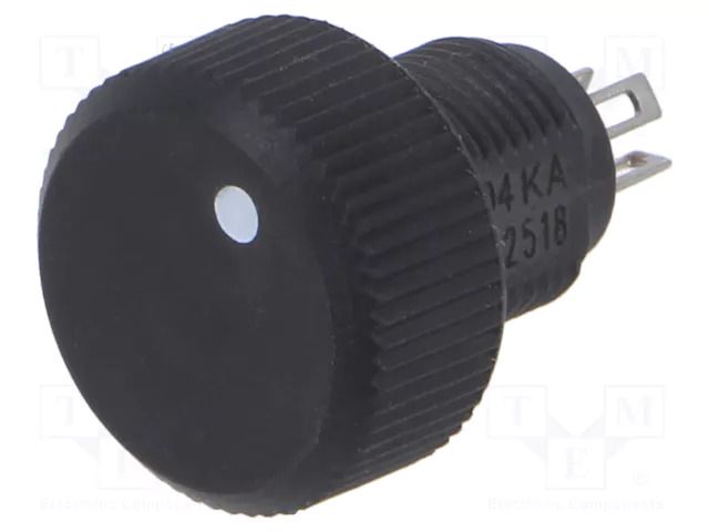 Potentiometer: shaft; single turn; 100kΩ; 1W; ±10%; linear; cermet VISHAY P16NP104KA