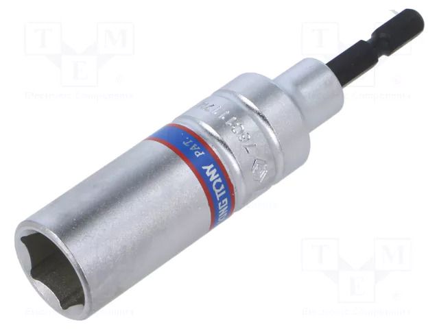 Socket; 6-angles,socket spanner; 17mm; 1/4" (E6,3mm); long KING TONY KT-76C1117M