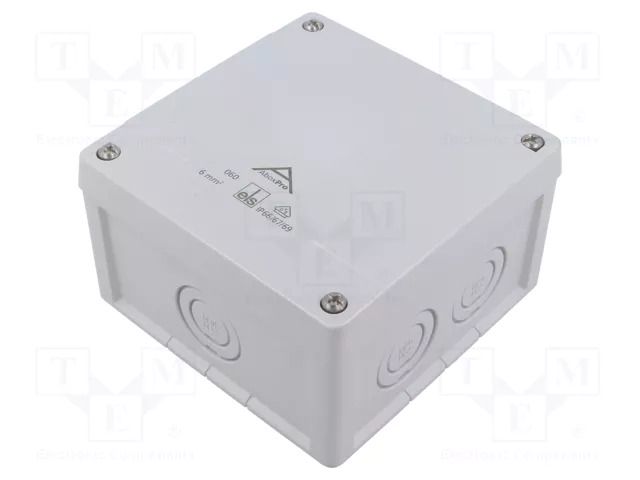 Enclosure: junction box; X: 127mm; Y: 127mm; Z: 75mm; polycarbonate SPELSBERG ABOX-PRO-060-L