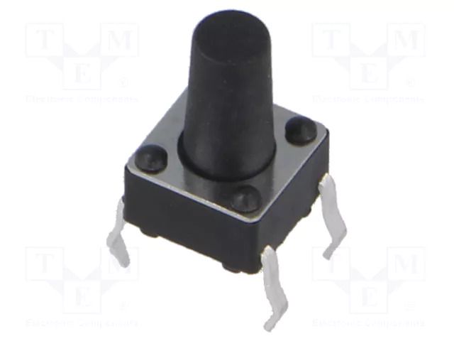 Microswitch TACT; SPST; Pos: 2; 0.05A/12VDC; THT; 1.57N; 6x6x3.5mm CONNFLY TACT4101-15160-A