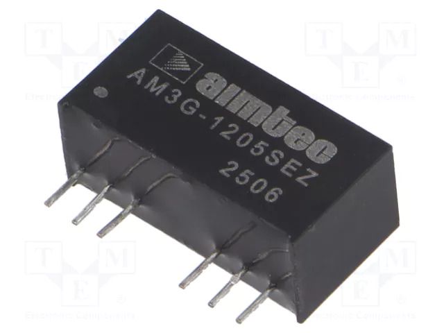 Converter: DC/DC; 3W; Uin: 9÷18VDC; Uout: 5VDC; Iout: 600mA; SIP8 AIMTEC AM3G-1205SEZ
