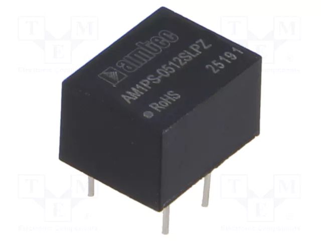 Converter: DC/DC; 1W; Uin: 4.5÷5.5VDC; Uout: 12VDC; Iin: 230mA; DIP8 AIMTEC AM1PS-0512SLPZ