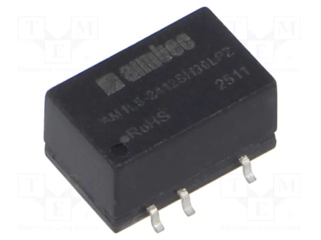 Converter: DC/DC; 1W; Uin: 21.6÷26.4VDC; Uout: 12VDC; Iin: 51mA; SMD AIMTEC AM1LS-2412SH30LPZ