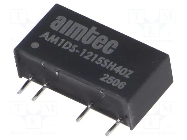 Converter: DC/DC; 1W; Uin: 10.8÷13.2V; Uout: 15VDC; Iout: 67mA; SIP7 AIMTEC AM1DS-1215SH40Z