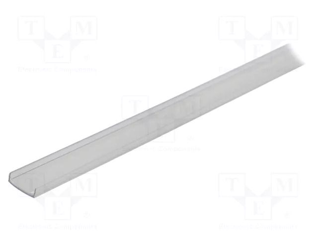 Cover for LED profiles; transparent; 1m; KA-T-11; push-in KLUŚ K-B17179C-1M