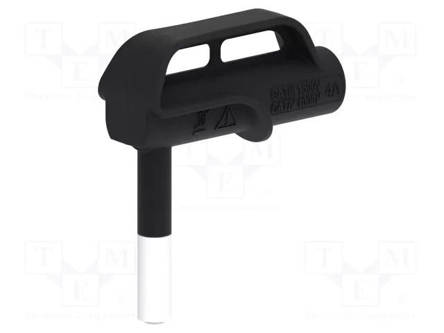 Adapter; 4A; black; Tip diameter: 6mm; Socket size: 4mm; MGP ELECTRO-PJP PJPMGP6-0-IEC-N