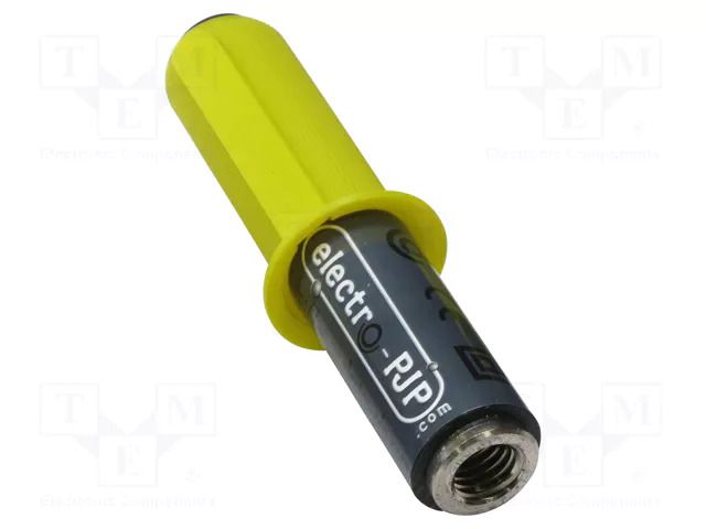 Adapter; black; 2A; 91mm; banana 4mm socket,M12 female socket ELECTRO-PJP PJPADAFM10/FD4N