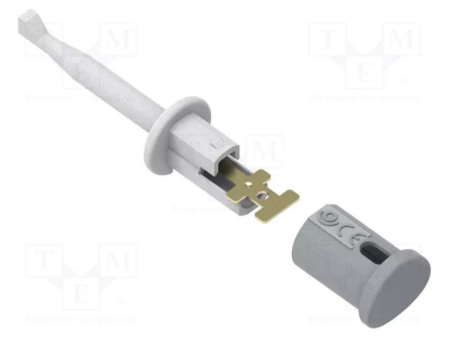 Clip-on probe; hook type; 6A; 60VDC; white; Contacts: brass; 30VAC ELECTRO-PJP PJP6012-PRO-BC