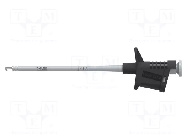 Clip-on probe; hook type; 6A; blue; Contacts: brass; 4mm; L: 158mm ELECTRO-PJP PJP6008-IEC-BL