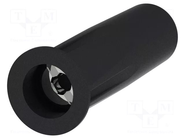 Connector: 4mm banana; socket; 36A; 30VAC; 60VDC; black; insulated ELECTRO-PJP PJP3010-I-N