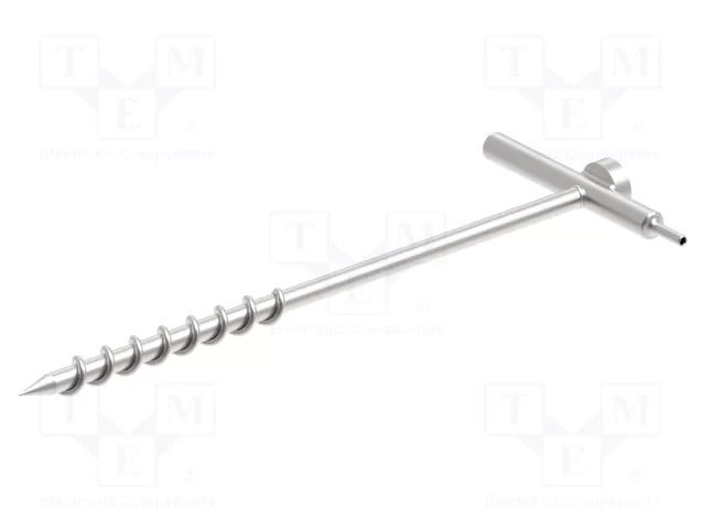 Probe: for measuring earth resistance; silver; 0.42mm; thread ELECTRO-PJP PJP2223DRILL