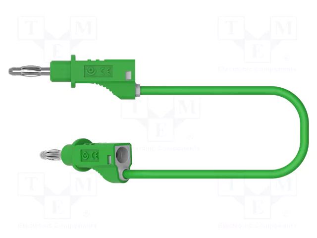 Test lead; 60VDC; 30VAC; 12A; banana plug 4mm,both sides; Len: 1m ELECTRO-PJP PJP2111-100V