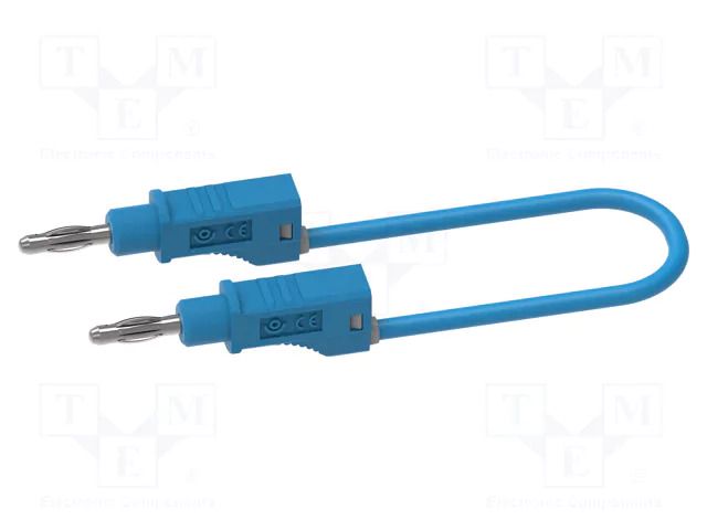Test lead; 60VDC; 30VAC; 12A; banana plug 4mm,both sides; Len: 2m ELECTRO-PJP PJP2110-200BL