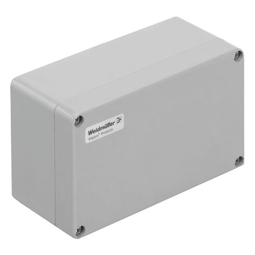 Plastic housing, Klippon POK (polyester empty enclosure), 220 x 120 x 90 mm, Glass fibre-reinforced polyester, untreated, polished, Silver grey Weidmuller 1305880000 04050118108316