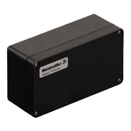 Ex plastic housing, Klippon POK (polyester empty enclosure), 160 x 75 x 56 mm, Glass fibre-reinforced polyester, untreated, polished, black Weidmuller 1306020000 04050118108446