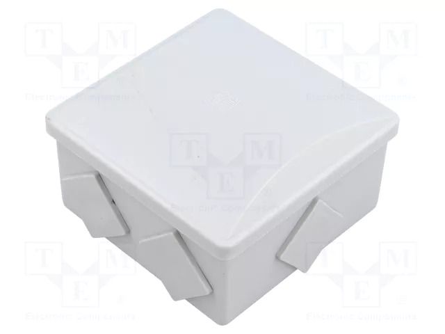 Enclosure: junction box; X: 80mm; Y: 80mm; Z: 40mm; ABS,polystyrene PAWBOL PW-S-BOX036