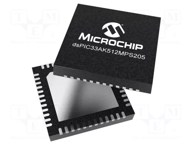 IC: dsPIC microcontroller; 512kB; 64kBRAM; VQFN48; 3÷3.6VDC; tube MICROCHIP TECHNOLOGY 33AK512MPS205-I/M7