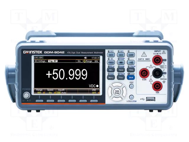 Benchtop multimeter; LCD TFT 4,3"; 5 digits (50000); True RMS GW INSTEK GDM-9042