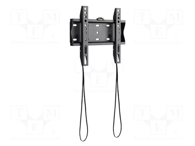 Holder; for wall mounting; 30kg; 23÷42"; black; permanent GEMBIRD WM-42F-01