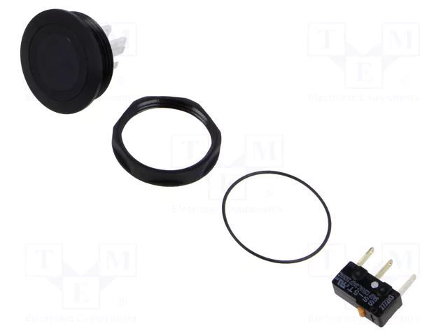 Switch: vandal resistant; Pos: 2; SPDT; 5A/125VAC; ON-(ON); RGB SCHURTER 3-145-657