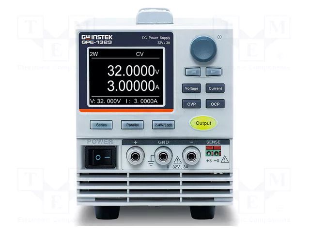 Power supply: laboratory; single-channel,linear; 0÷32VDC; 0÷3A GW INSTEK GPE-1323