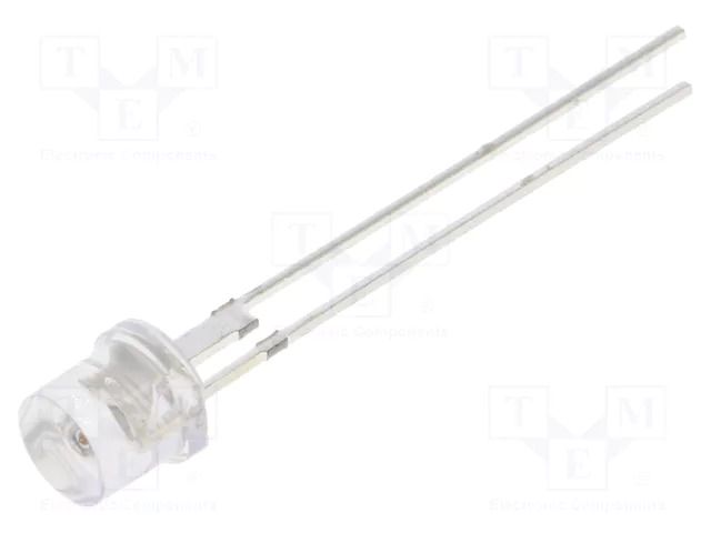LED; orange; 5mm; 5800÷7000mcd; 140°; Front: flat; 2.3÷2.8VDC; round OPTOSUPPLY OS5OKA57E1P