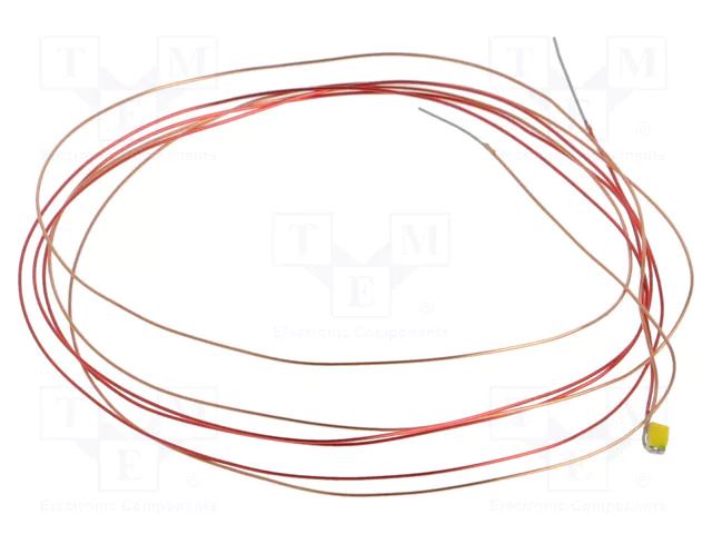 LED; white warm; 120°; 2700-3300K; 1.6x0.8x0.6mm; Leads: leads x2 OPTOSUPPLY OSM50603F-1MA-W25