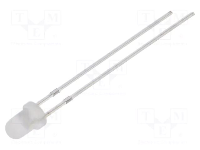 LED; orange; 3mm; 150÷220mcd; 60°; Front: convex; 2.1÷2.6VDC; round OPTOSUPPLY OSO5JA3162A