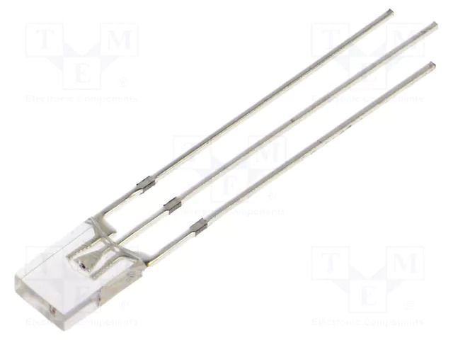 LED; red,yellow; rectangular; 2x5x7mm; bicolour; 500÷750mcd; 120° OPTOSUPPLY OSRYPA71C1B