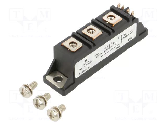 Module: thyristor; double series; 1.6kV; 60A; Ifmax: 135A; screw VISHAY VS-VSKT56/16