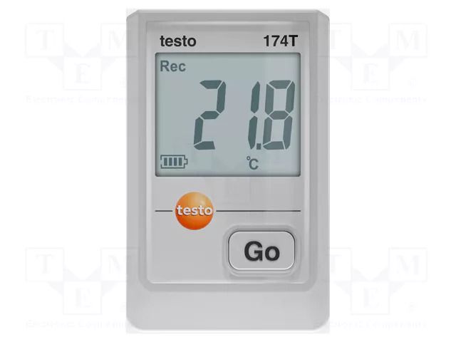 Data logger; temperature; IP65; ±0.5°C@(-30°C÷70°C); Resol: 0.1°C TESTO TESTO174T-USBC-W