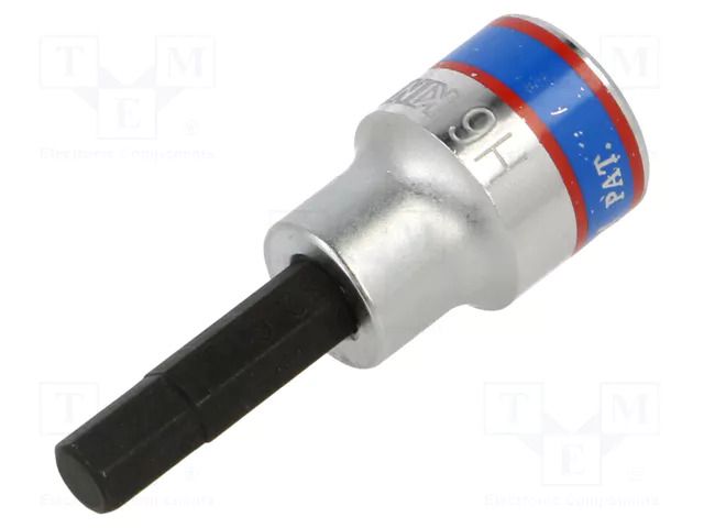 Socket; hex key,socket spanner; Size: HEX 6mm; 3/8" KING TONY KT-302506