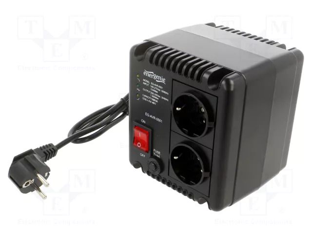 Automatic voltage stabiliser; Usup: 140÷270VAC; Uout: 220VAC EnerGenie EG-AVR-0501
