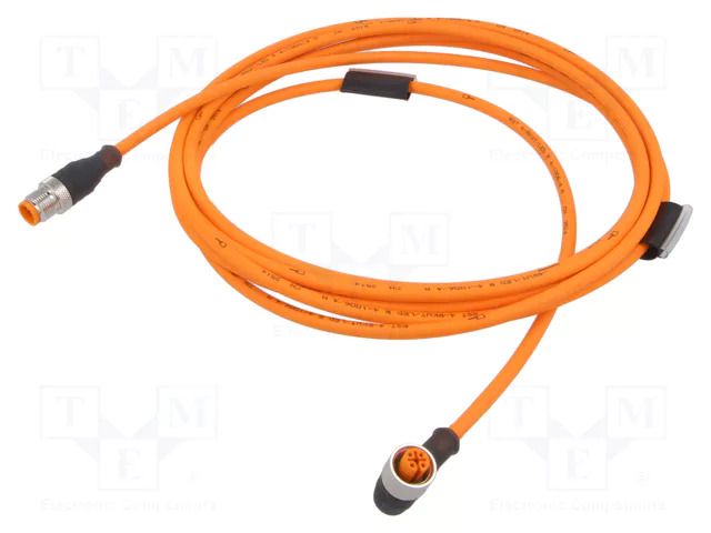 Cable: for sensors/automation; M12; PIN: 4; 4m; plug; 30VDC; 4A LUMBERG AUTOMATION LUMBERG-32580