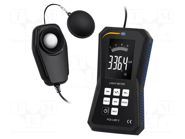 Light meter; 0÷400klx; Resol: 1lux; USB micro; -10÷50°C; IP20 PCE INSTRUMENTS PCE-LMD5
