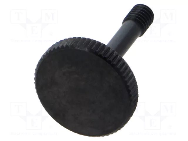 Knob; Ø: 16mm; Ext.thread: M4; 5mm; H: 19mm; steel; GN 653.2 ELESA+GANTER GN653.2-M4-19-ST