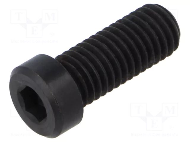 Screw; M10x25; 1.5; Head: cheese head; hex key; HEX 6mm; steel ELESA+GANTER GN7984.3-M10-25-BT