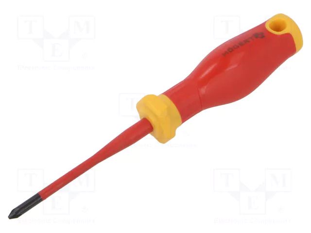 Screwdriver; insulated; Pozidriv®; PZ1; 80mm; 1kVAC HÖGERT TECHNIK HT1S968-1