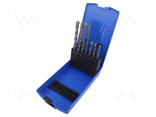 Drill set; for concrete; concrete; Kind of holder: SDS-Plus® HÖGERT TECHNIK HT6D371