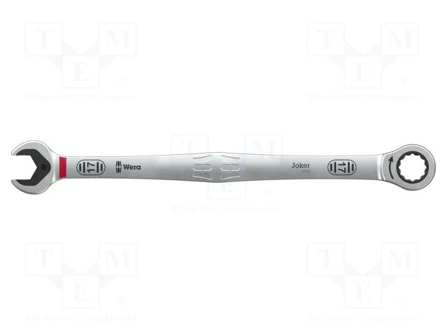 Wrench; combination spanner,with ratchet; 17mm; steel; long WERA WERA.05020353001