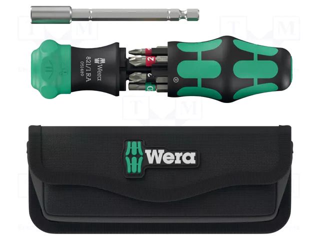 Kit: screwdriver; with ratchet; Phillips,Pozidriv®,slot,Torx® WERA WERA.05051520001
