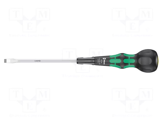 Screwdriver: standard; slot; 285mm; Kraftform Ball-Grip 1834 WERA WERA.05007901001