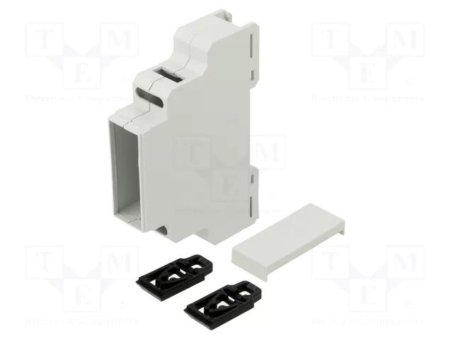 Enclosure: for DIN rail mounting; Y: 90mm; X: 18mm; Z: 65mm; ABS KRADEX ZD1001JB0ABSV0