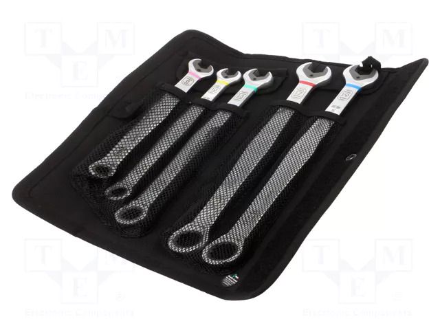Wrench-set; combination spanner; with ratchet; 5pcs. WERA WERA.05020380001