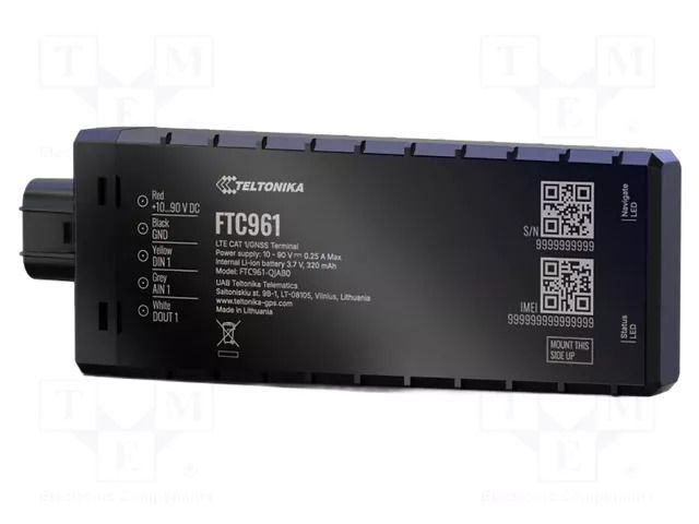 Module: GPRS/GNSS; accelerometer; 128MBFLASH; GNSS,GPRS,GSM; SIM TELTONIKA TELEMATICS FTC961