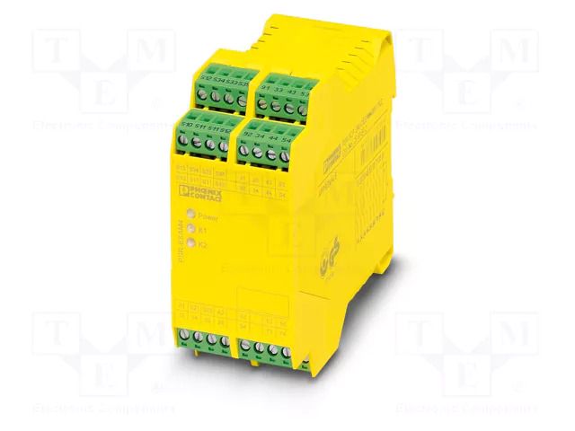 Module: safety relay; 24VDC; for DIN rail mounting; -20÷55°C PHOENIX CONTACT 2963912