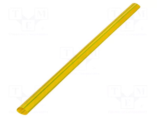 Heat shrink sleeve; glueless; 2: 1; 38mm; L: 1m; yellow-green RADPOL RCH1-38/19X1YG