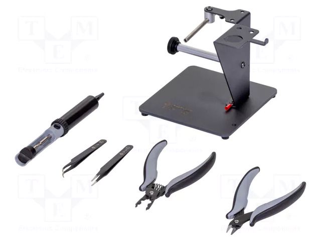 Kit: general purpose; Kit: desoldering pump,tweezers,pliers; ESD PIERGIACOMI PG-KDS-1